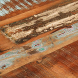 Dining Table 110x55x76 cm Solid Wood Reclaimed - Close-Up Angle