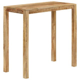 Bar Table 112x55x108 cm Solid Wood Mango - Rear View