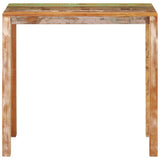 Bar Table 112x55x108 cm Solid Wood Reclaimed - Front View