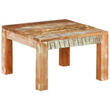 Coffee Table 55x55x35 cm Solid Wood Reclaimed - Low Angle