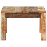 Coffee Table 55x55x35 cm Solid Wood Reclaimed - Side View