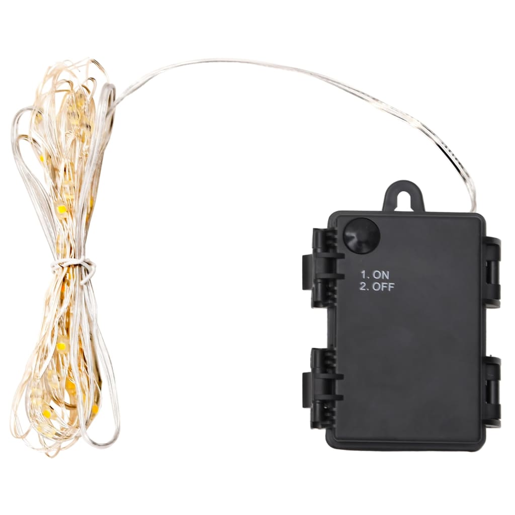 LED String Lights with 15 LEDs and Fan 150 cm