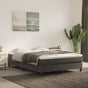Box Spring Bed with Mattress Dark Grey 152x203 cm Queen Velvet