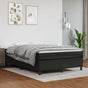 Box Spring Bed with Mattress Black 152x203 cm Faux Leather