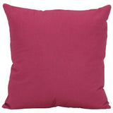 7 Piece Throw Pillow Set Pink Fabric - Top-Down View