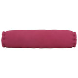 7 Piece Throw Pillow Set Pink Fabric - Rear View