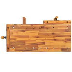 Workbench with Vices 92x48x83 cm Solid Wood Acacia