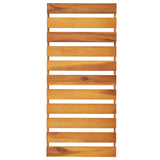 3-Tier Folding Shelf Brown 70x31x63 cm Solid Wood Acacia - Close-Up Angle