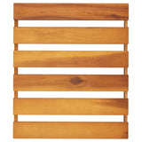 3-Tier Folding Shelf Brown 43x31x63 cm Solid Wood Acacia - Close-Up Angle