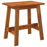 Stool 45x29x45 cm Rectangular Solid Wood Acacia - Front View