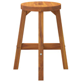 Stool Brown 38x38x45 cm Round Solid Wood Acacia