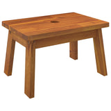 Step Stool 38x26x22 cm Solid Wood Acacia - Front View