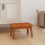Step Stool 38x26x22 cm Solid Wood Acacia - Side View