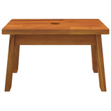 Step Stool 38x26x22 cm Solid Wood Acacia - Top-Down View