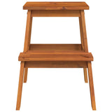 2 Step Stool 40x38x50 cm Solid Wood Acacia - Top-Down View