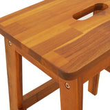 2 Step Stool 40x38x50 cm Solid Wood Acacia - Close-Up Angle
