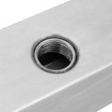 Rectangular Waterfall Pool Fountain Stainless Steel 110 cm - 45-Degree Angle