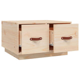 Coffee Table 60x53x35 cm Solid Wood Pine - Close-Up Angle