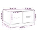Coffee Table 60x53x35 cm Solid Wood Pine - Extra Image