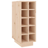 Wine Cabinet 23x34x61 cm Solid Wood Pine - Front View