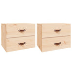 Wall-mounted Bedside Cabinets 2 pcs 50x36x40 cm