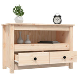TV Cabinet 79x35x52 cm Solid Wood Pine