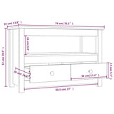 TV Cabinet 79x35x52 cm Solid Wood Pine
