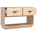 TV Cabinet 90x40x60 cm Solid Wood Pine - Low Angle