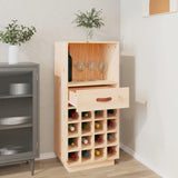 Wine Cabinet 45x34x100 cm Solid Wood Pine - Side View