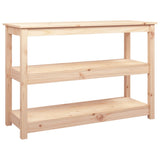 Console Table 110x40x74 cm Solid Wood Pine - Front View