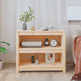 Book Cabinet 80x35x68 cm Solid Wood Pine - Side View