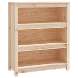 Book Cabinet 80x35x97 cm Solid Wood Pine - Front View