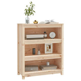 Book Cabinet 80x35x97 cm Solid Wood Pine