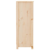 Book Cabinet 80x35x97 cm Solid Wood Pine - Rear View