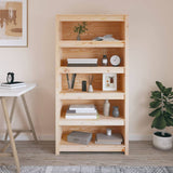 Book Cabinet 80x35x154 cm Solid Wood Pine - Side View
