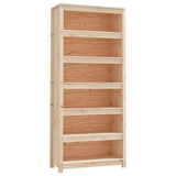 Book Cabinet 80x35x183 cm Solid Wood Pine