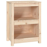 Book Cabinet 50x35x68 cm Solid Wood Pine - Front View