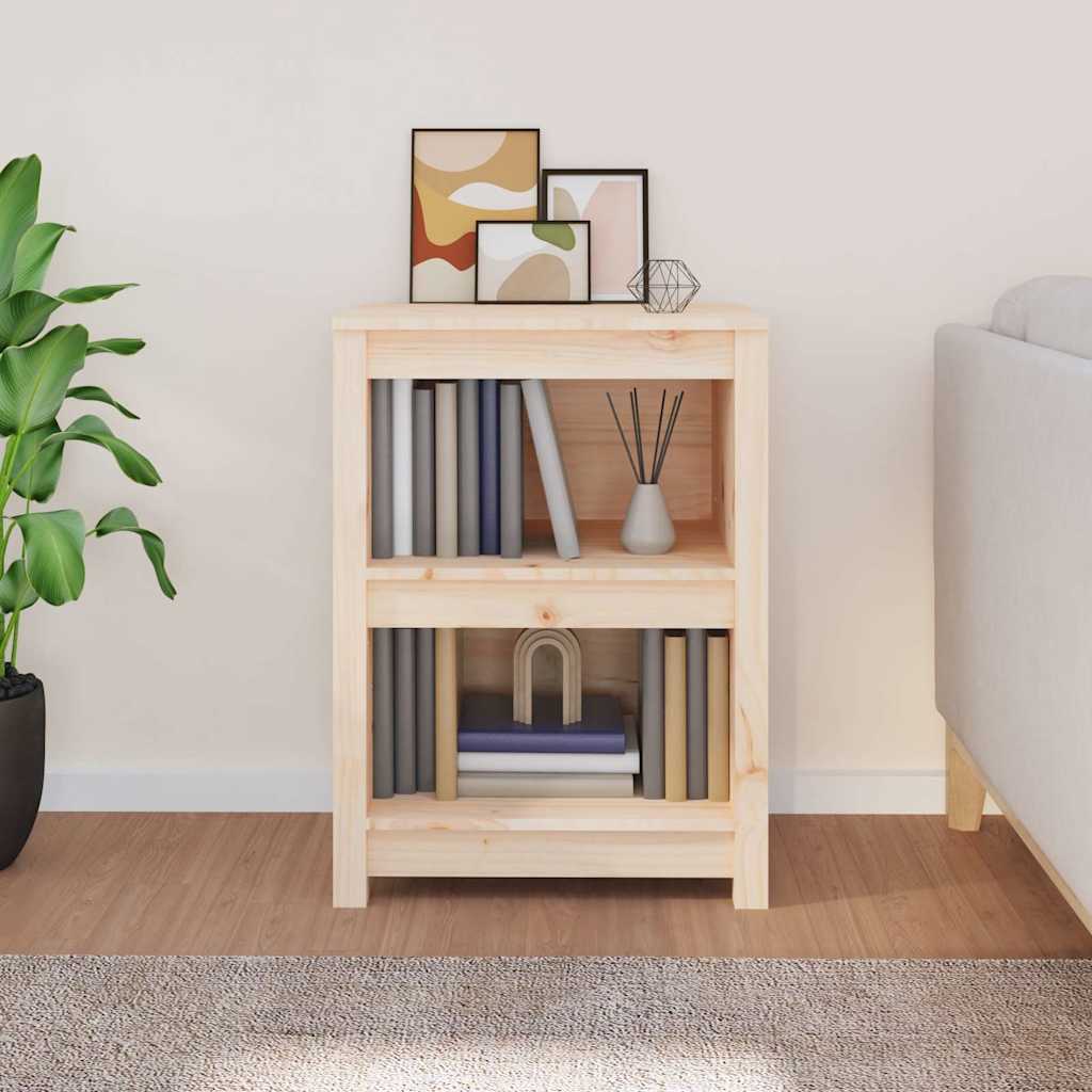 Book Cabinet 50x35x68 cm Solid Wood Pine