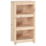 Book Cabinet 50x35x97 cm Solid Wood Pine - Front View