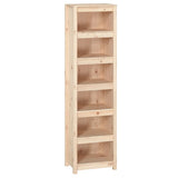 Book Cabinet 50x35x183 cm Solid Wood Pine
