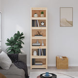 Book Cabinet 50x35x183 cm Solid Wood Pine - Side View