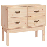 Console Cabinet 90x40x78 cm Solid Wood Pine - Front View