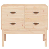 Console Cabinet 90x40x78 cm Solid Wood Pine - Side View