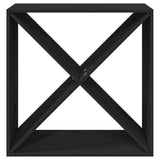 Wine Cabinet Black 62x25x62 cm Solid Wood Pine - Top-Down View