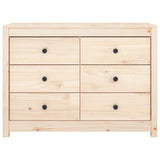 Side Cabinet 100x40x72 cm Solid Wood Pine - Top-Down View