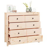 Side Cabinet 100x40x90 cm Solid Wood Pine - Low Angle