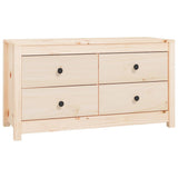 Side Cabinet 100x40x54 cm Solid Wood Pine - Front View