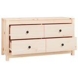 Side Cabinet 100x40x54 cm Solid Wood Pine - Side View
