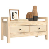 Hall Bench 80x40x43 cm Solid Wood Pine - Low Angle
