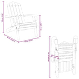 Garden Adirondack Chairs with Footrests 2 pcs Solid Wood Acacia